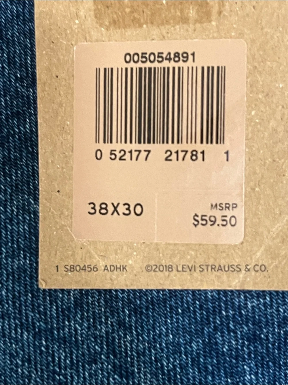 Levi’s 505 Regular Men’s Jeans 38x30 Straight Leg Medium Wash NWT